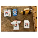 5 I Love New York ornaments