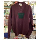 Vintage Markwort wool collegiate v-neck sweater