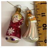 2 Mercury glass ornaments