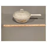 Floral bouquet pattern Corning ware dish