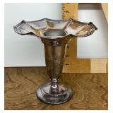 Antique silverplate vase