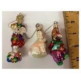 3 Radko mercury glass ornaments