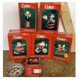 7 Coca-Cola ornaments