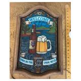 Old Style beer light