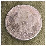 1921 S Morgan silver dollar