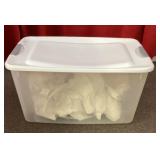 70 quart clear Sterilite storage tote