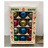 Box of Shiny Brite ornaments