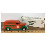 Diecast Tabasco panel truck bank
