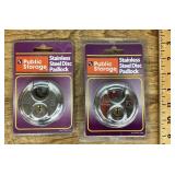 2 stainless steel padlocks