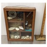 Shadowbox and contents