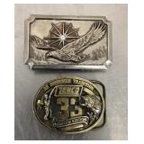 2 Belt buckles