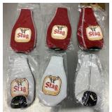 6 Stag beer bottle koozies