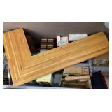 Wood corner bar top 82 x 48 x 19