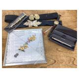 Hankies, belts, watch, pen, Bracelet Buddy