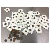 Large lot of pennies --mostly wheat cents