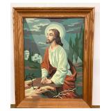 Paint by number Jesus in Gethsemane 15x19