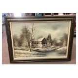 H. Wilson landscape painting on canvas 31x43