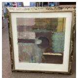 Framed abstract art 34x32