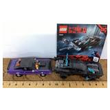 2 assembled Lego cars