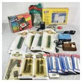 Large lot of "N" scale track, transformers, etc.