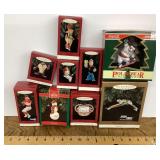 9 boxed ornaments
