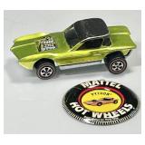 1968 Hot Wheels red line Python with button