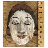 Indonesian wooden dance mask