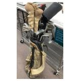 Golf bag and clubs