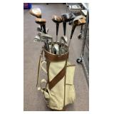 Golf bag and clubs