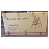 Aluminum alloy 3-step folding ladder