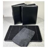 3 black leatherette 10x14 bracelet portfolios