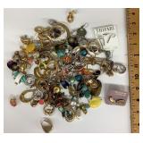 Unsorted costume jewelry earrings