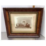 14x16 antique framed vintage school photo