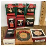 9 boxed Christmas ornaments