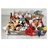 42 Beanie Babies with 1 plastic display box