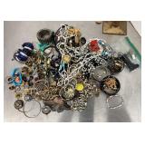 Group of costume jewelry