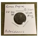 Ancient Roman silver alloy coin