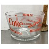 Glass Coke snack bowl