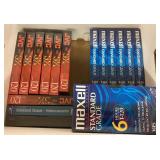 Box of blank VHS tapes