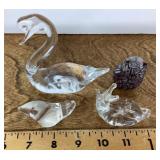 4 glass animals