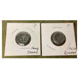 2 ancient bronze coins