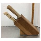 Knife block and contents