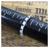 Single 14k gold earring