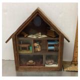 Shadowbox and contents