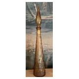 22' Amber glass genie bottle