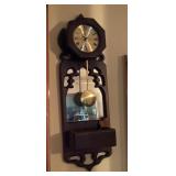 Wall clock with mirror