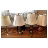 4 table lamps