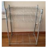 3 tier metal shelf