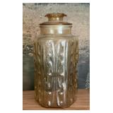 Amber glass canister