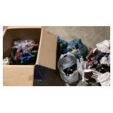 Large box of beer cans and bottles